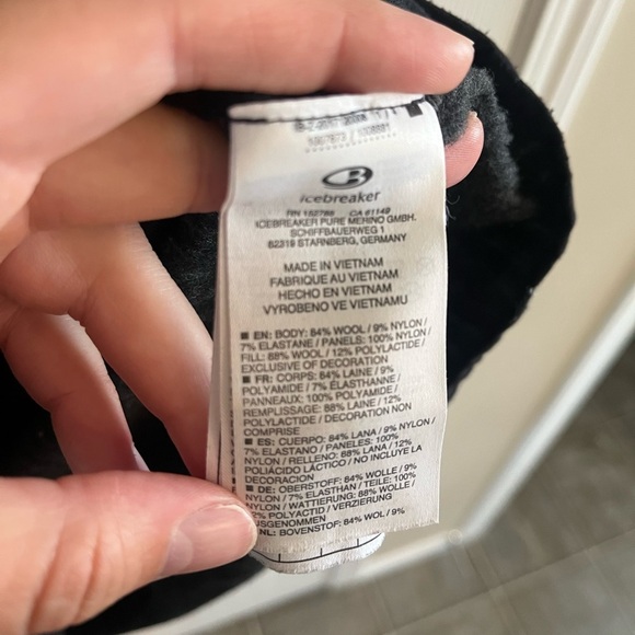Men's Icebreaker MerinoLOFT™ Descender Hybrid Long Sleeve Half Zip Hood | Med - Picture 7 of 9